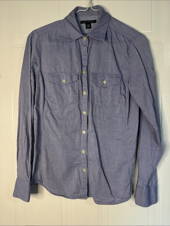 Banana Republic Tops - GUC Banana Republic Women’s Petite XS  Light Blue Button-Down Casual Shirt